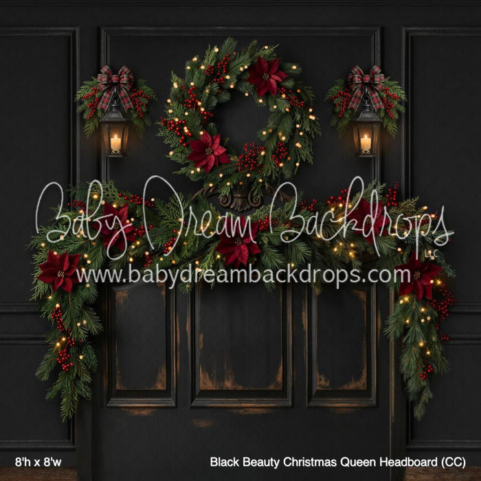Black Beauty Christmas Queen Headboard (CC)