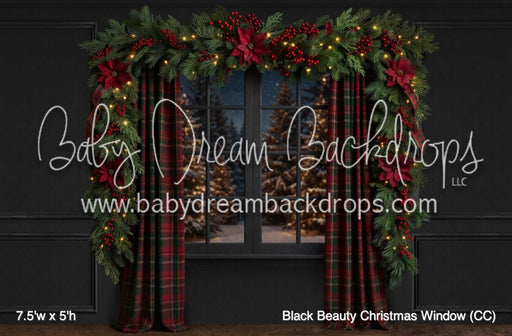 Black Beauty Christmas Window (CC)