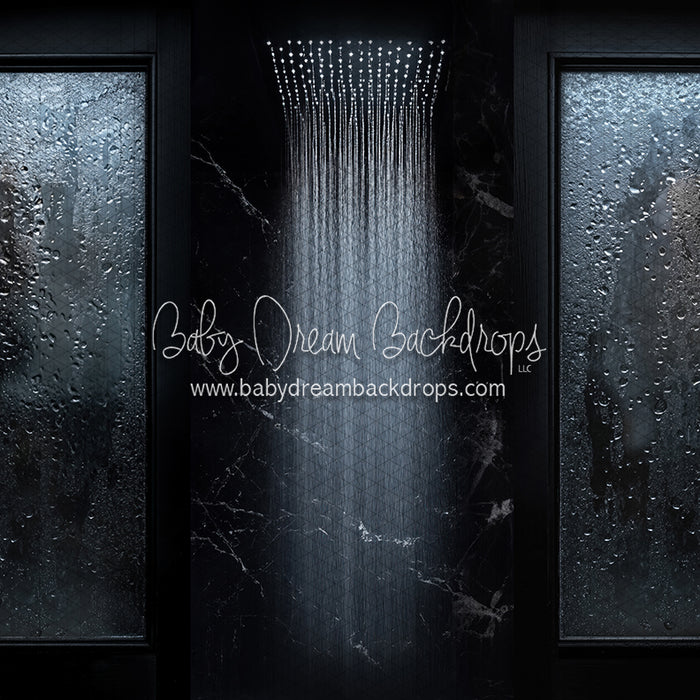 Black Marble Shower (CC)