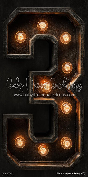 Black Marquee 3 Skinny (CC)