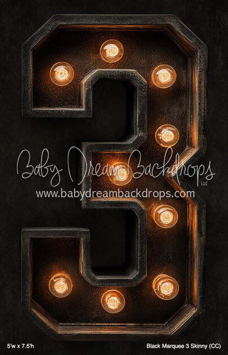 Black Marquee 3 Skinny (CC)