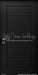 Black Modern Door SKINNY 2  Flipped (MD)