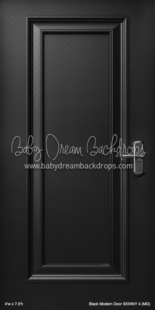 Black Modern Door SKINNY 4 (MD)