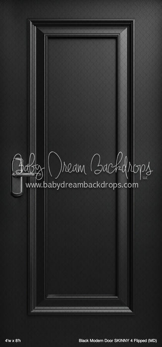 Black Modern Door SKINNY 4 Flipped (MD)