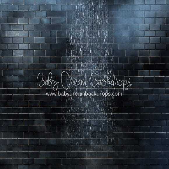 X Drop Black Steam Shower Tile (CC)