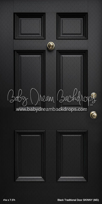 Black Traditional Door SKINNY (MD)