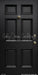 Black Traditional Door SKINNY (MD)