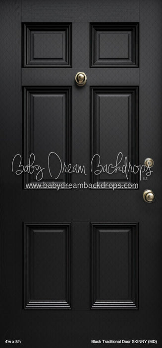 Black Traditional Door SKINNY (MD)