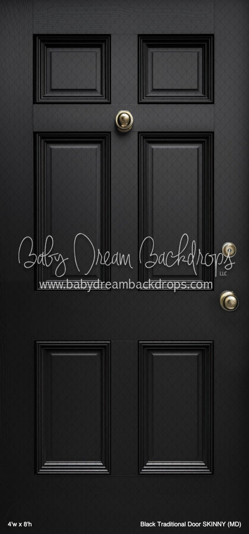 Black Traditional Door SKINNY (MD)