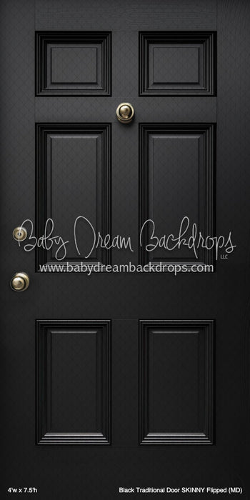 Black Traditional Door SKINNY Flipped (MD)