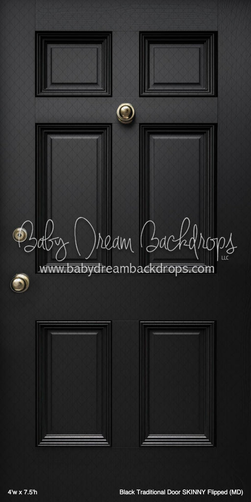 Black Traditional Door SKINNY Flipped (MD)