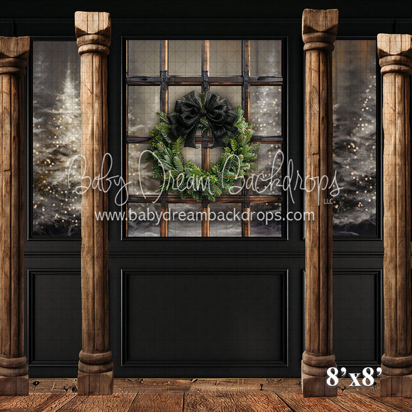 Black and Wood Wainscott Window Wall 24 (VR)