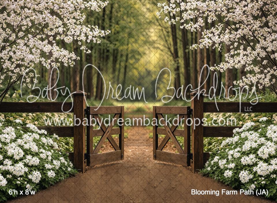 Blooming Farm Path (JA) — Baby Dream Backdrops
