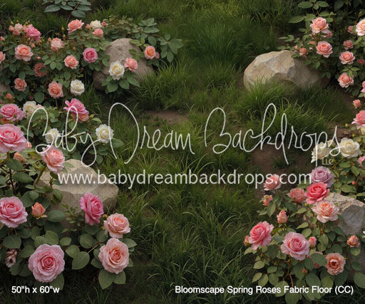 Bloomscape Spring Roses Fabric Floor (CC)