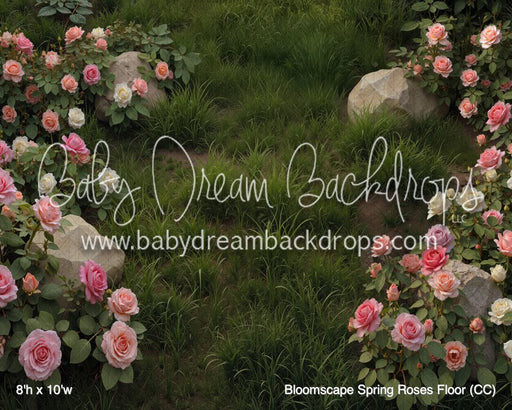 Bloomscape Spring Roses Fabric Floor (CC)