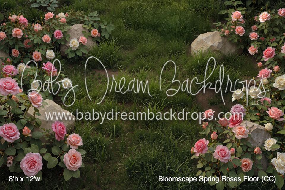 Bloomscape Spring Roses Fabric Floor (CC)