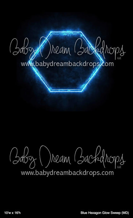 Blue Hexagon Glow Sweep (MD)