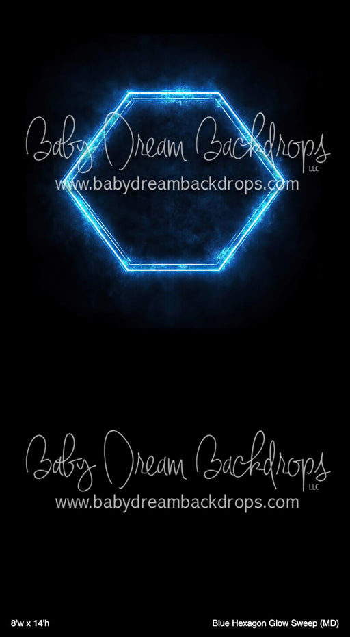 Blue Hexagon Glow Sweep (MD)