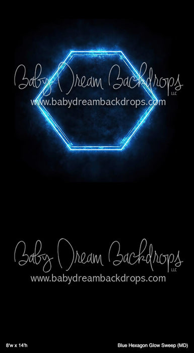 Blue Hexagon Glow Sweep (MD)