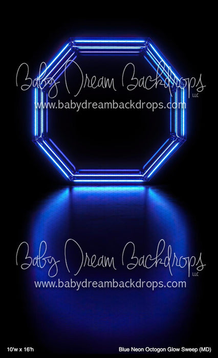Blue Neon Octogon Glow Sweep (MD)