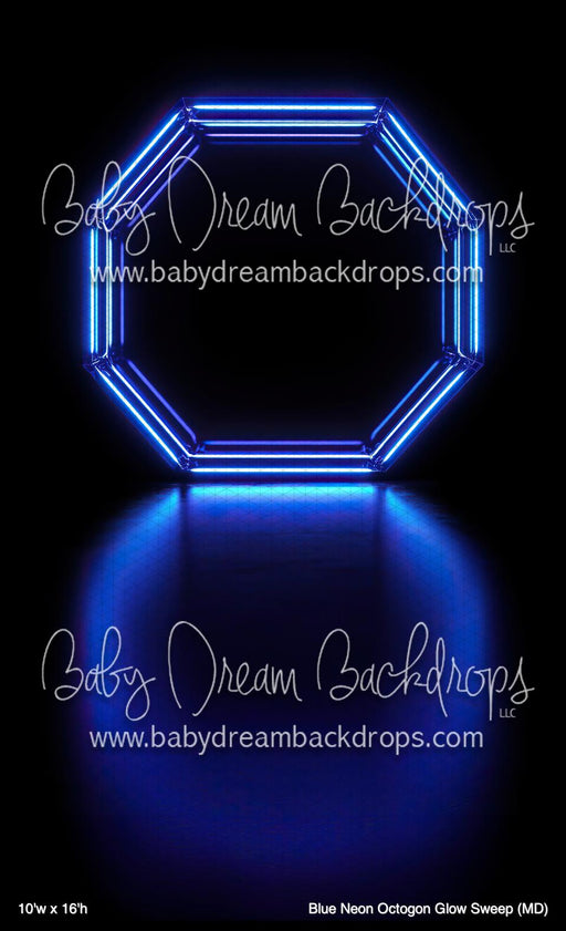 Blue Neon Octogon Glow Sweep (MD)