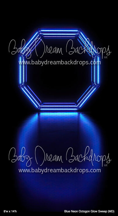 Blue Neon Octogon Glow Sweep (MD)