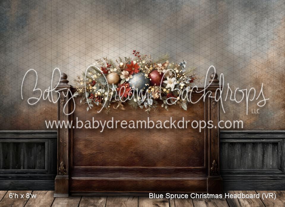 Blue Spruce Christmas Headboard (VR)