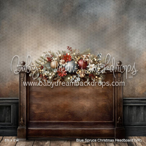 Blue Spruce Christmas Headboard (VR)