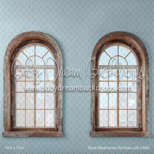 Blue Weathered Window Loft (WM)