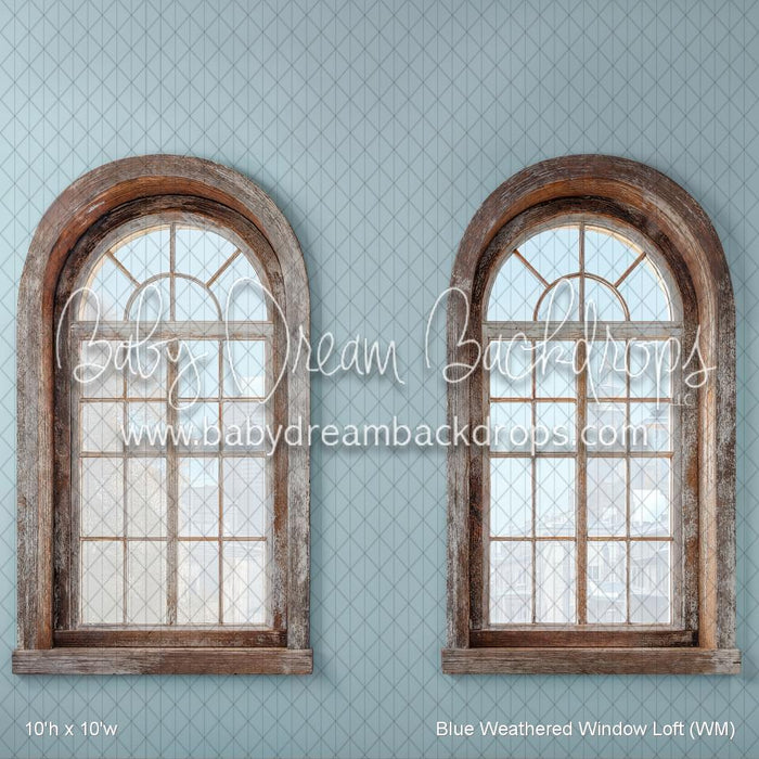 Blue Weathered Window Loft (WM)