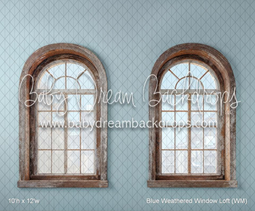 Blue Weathered Window Loft (WM)