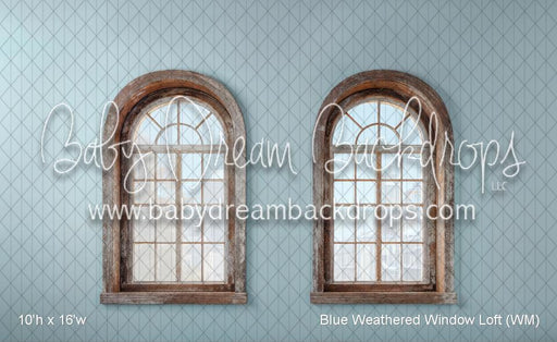 Blue Weathered Window Loft (WM)