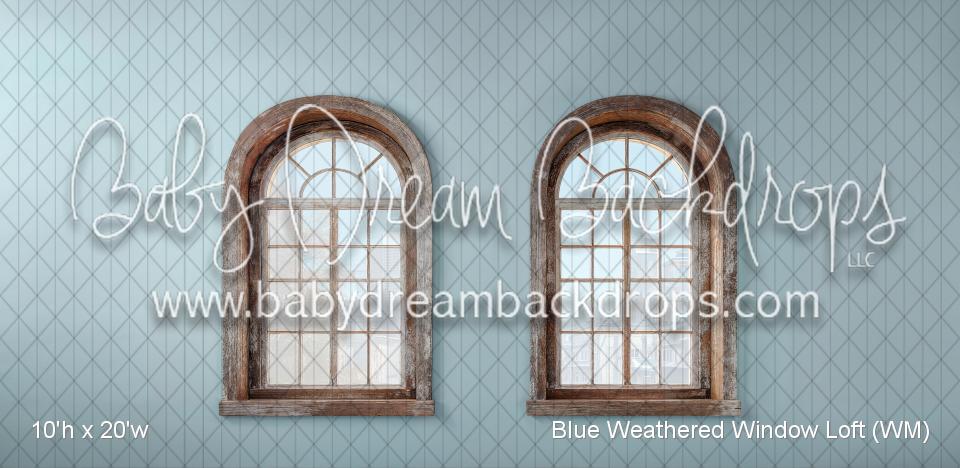 Blue Weathered Window Loft (WM)