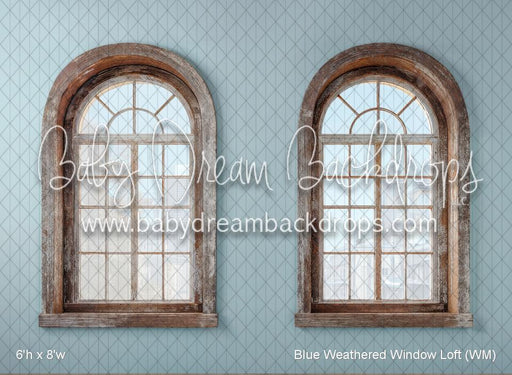 Blue Weathered Window Loft (WM)