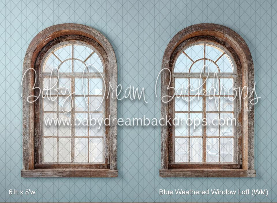 Blue Weathered Window Loft (WM)