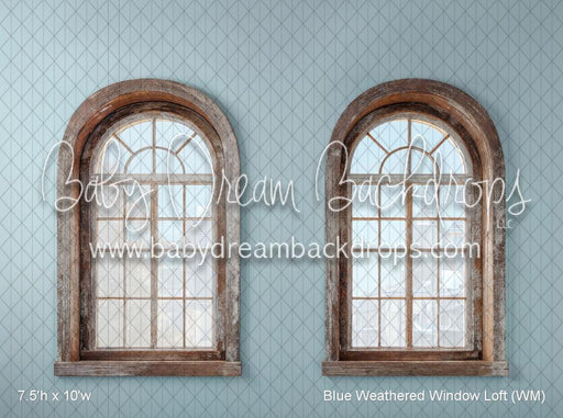 Blue Weathered Window Loft (WM)