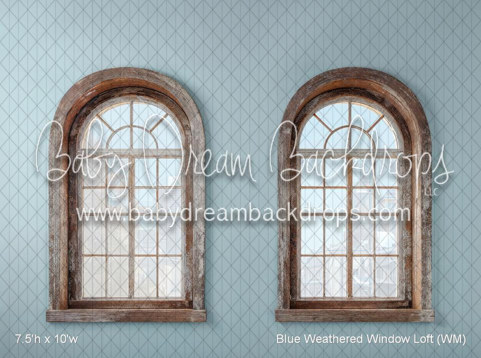 Blue Weathered Window Loft (WM)