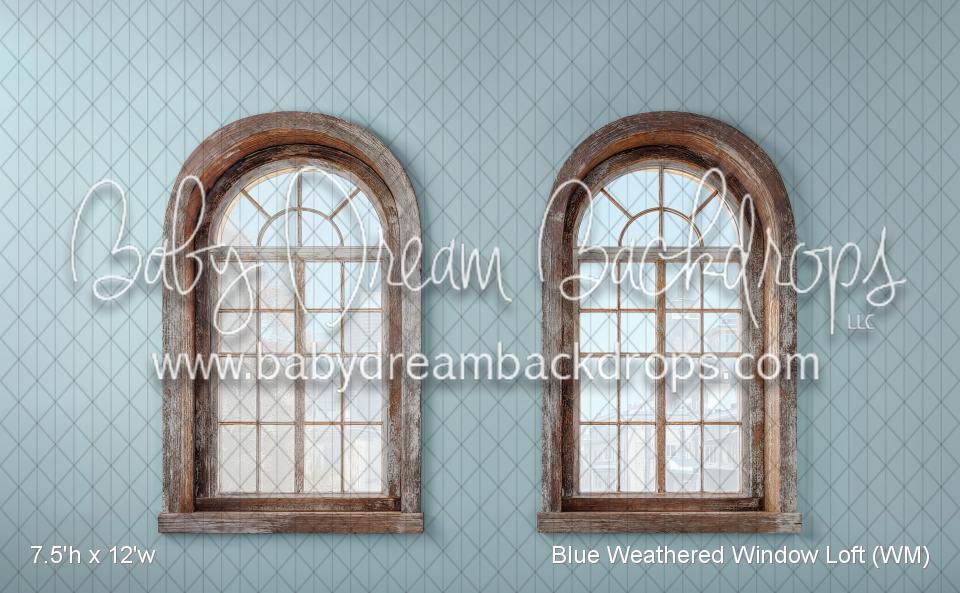 Blue Weathered Window Loft (WM)