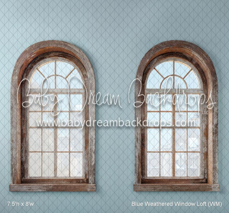 Blue Weathered Window Loft (WM)