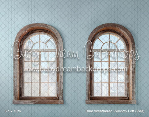 Blue Weathered Window Loft (WM)