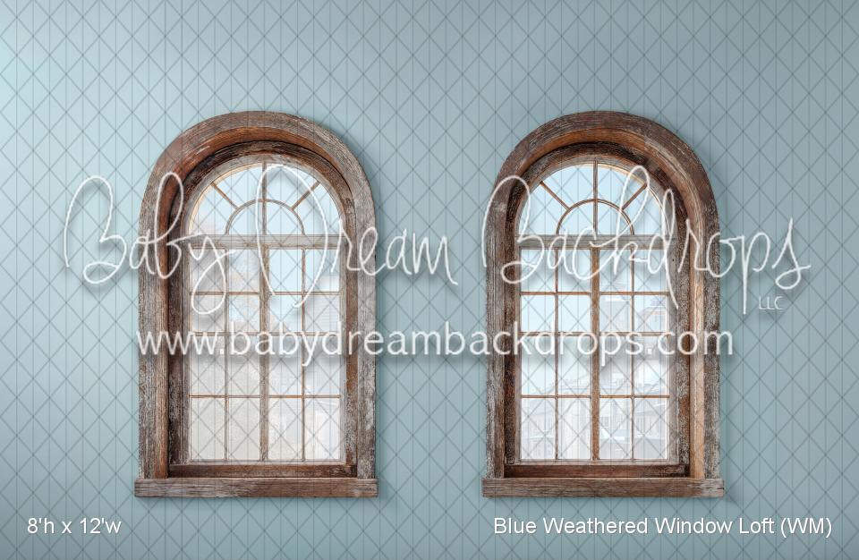 Blue Weathered Window Loft (WM)
