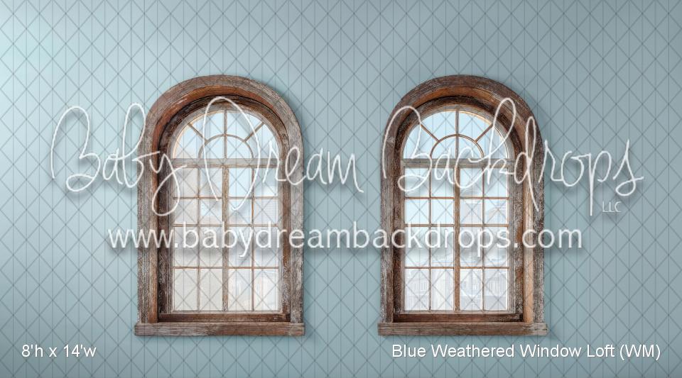 Blue Weathered Window Loft (WM)