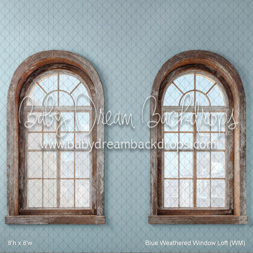 Blue Weathered Window Loft (WM)