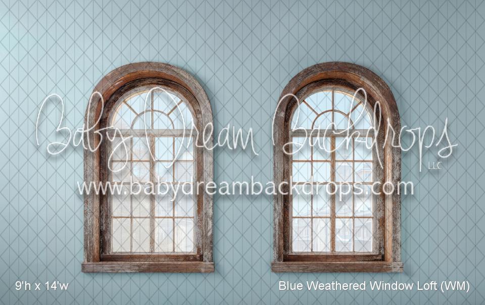 Blue Weathered Window Loft (WM)