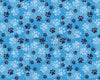 Blue Pup Prints with Spots (JG)