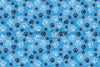 Blue Pup Prints with Spots (JG)