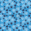 Blue Pup Prints with Spots (JG)