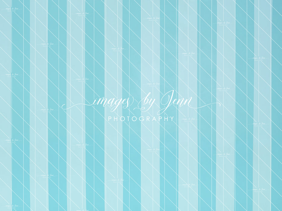 Blue Raspberry Stripe Wall (JG)