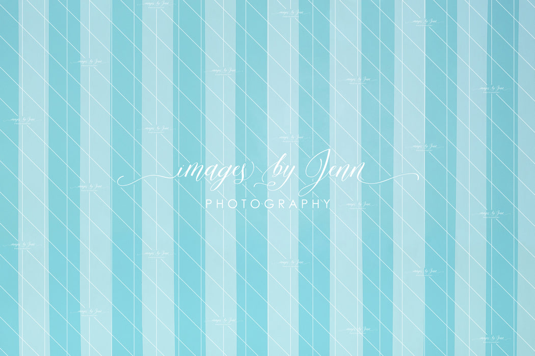 Blue Raspberry Stripe Wall (JG)