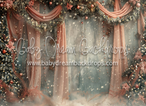 Blush Snowfall  with Lights (MD)